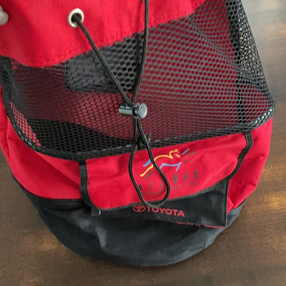 DEL MAR Thoroughbred Red & Black Backpack - Picture 4 of 5